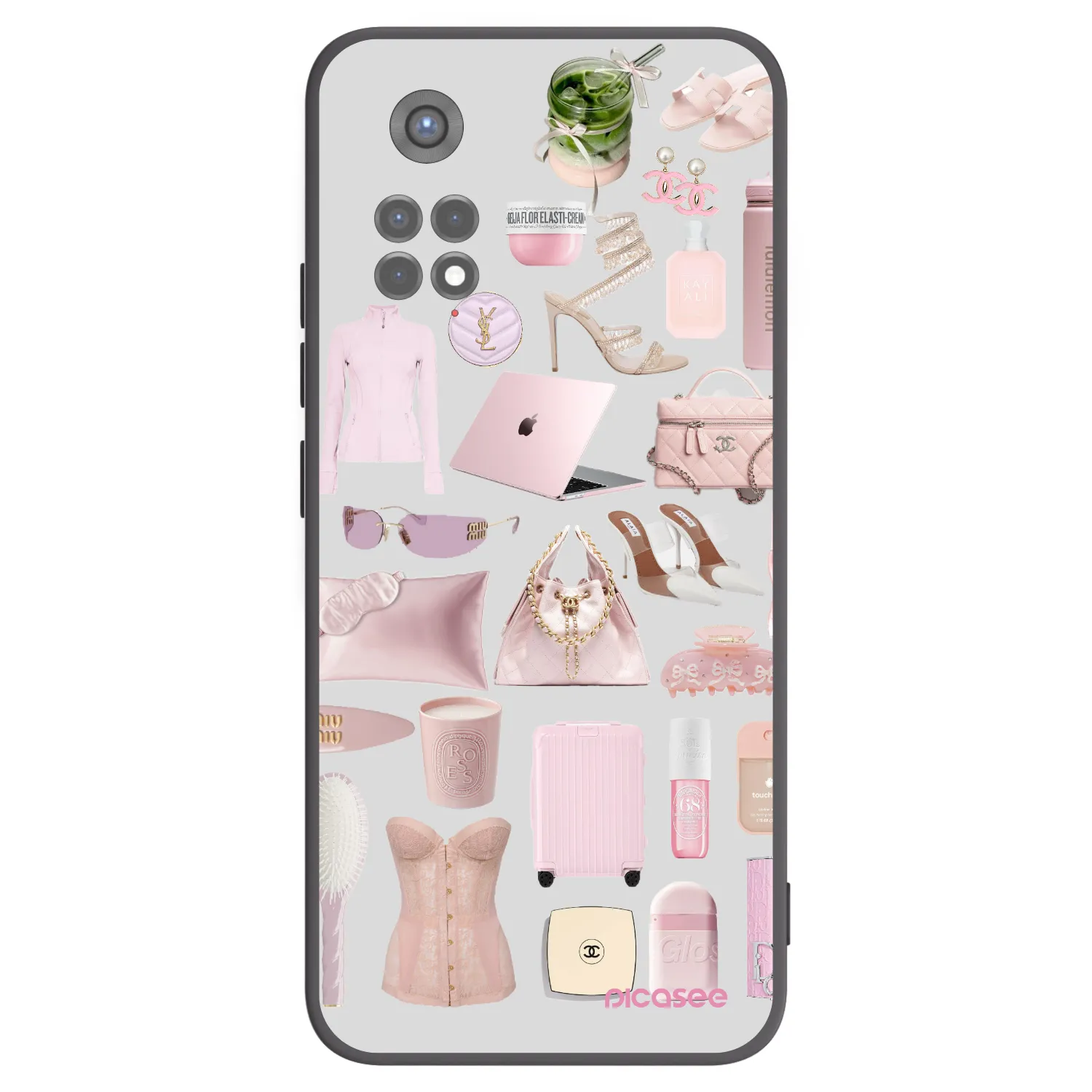 Picasee Xiaomi Redmi Note 11S 5G Hülle - Schwarzes Silikon - Glam Babe