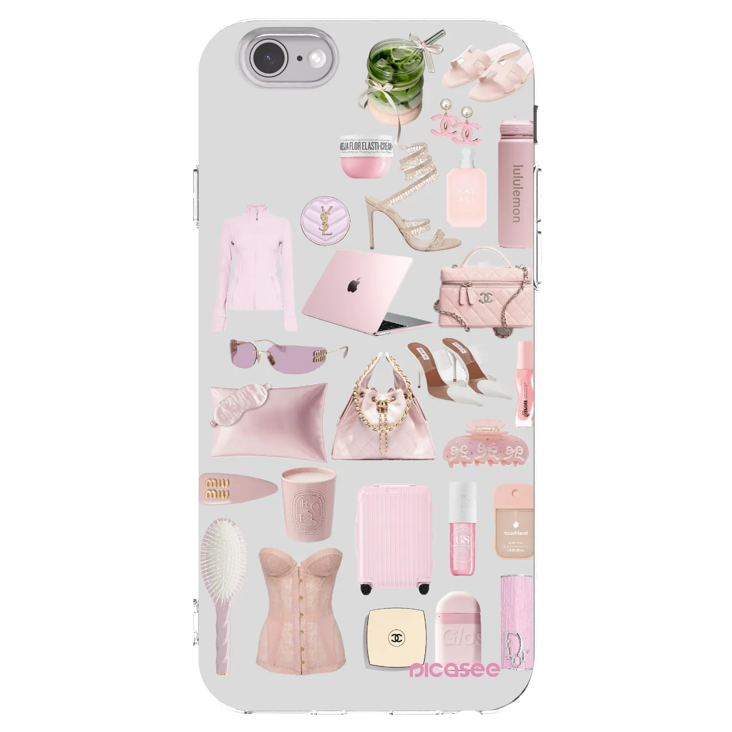 Picasee Apple iPhone 6/6S Hülle - Transparentes Silikon - Glam Babe