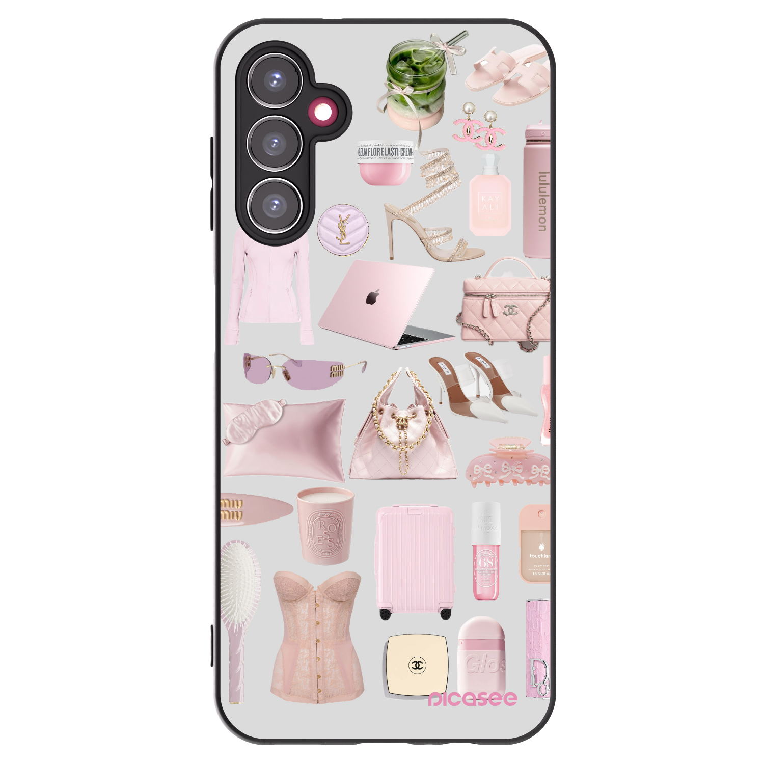 Picasee Samsung Galaxy A14 5G A146P Hülle - Schwarzes Silikon - Glam Babe