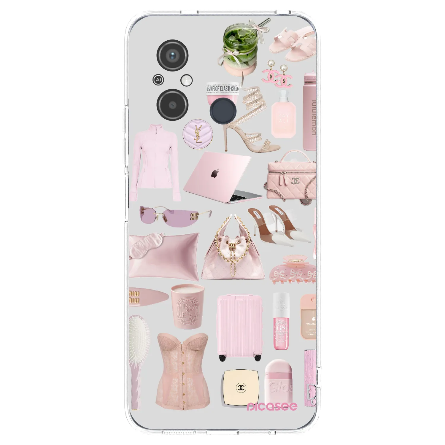 Picasee Xiaomi Redmi 12C Hülle - Transparentes Silikon - Glam Babe