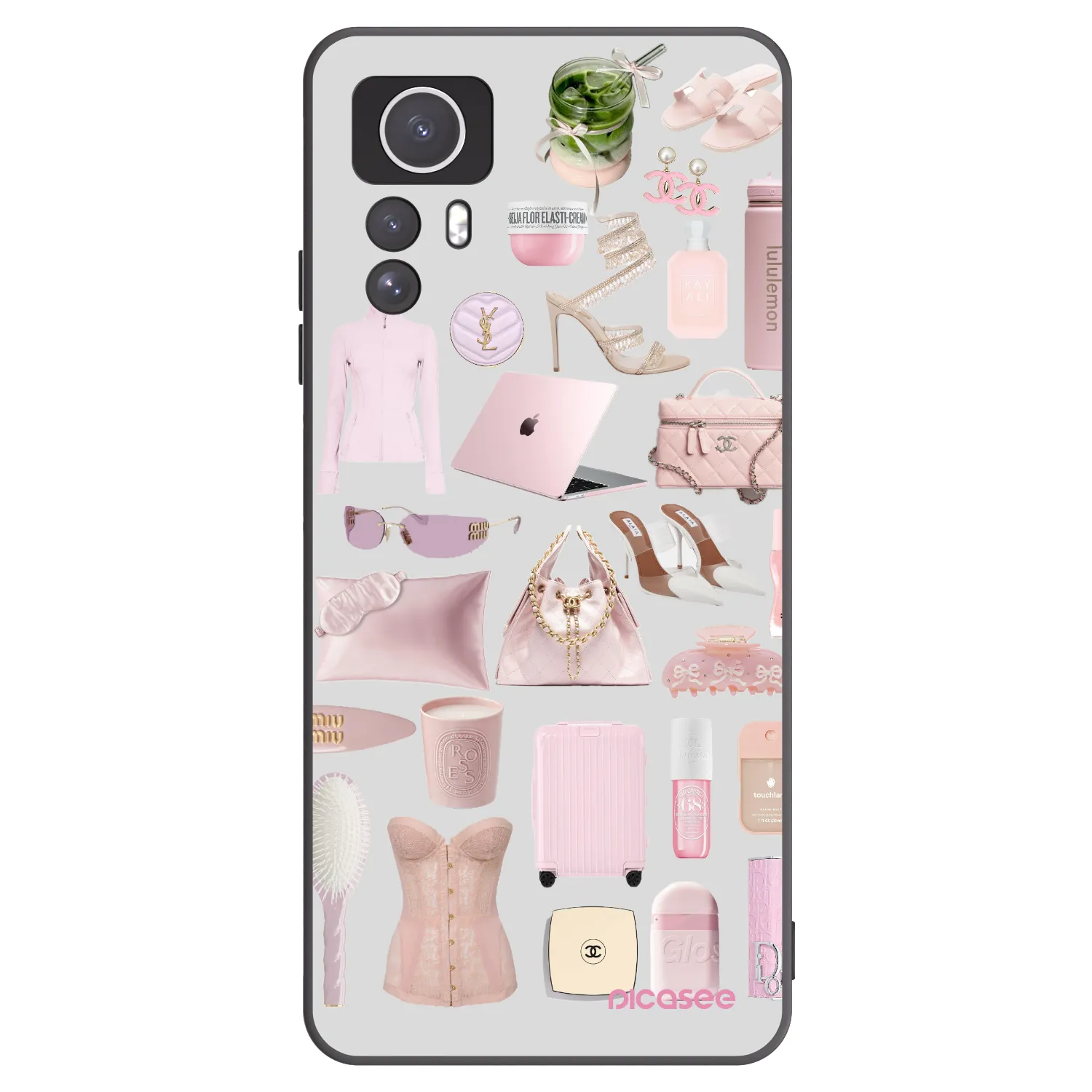 Picasee Xiaomi Redmi Note 12S Hülle - Schwarzes Silikon - Glam Babe