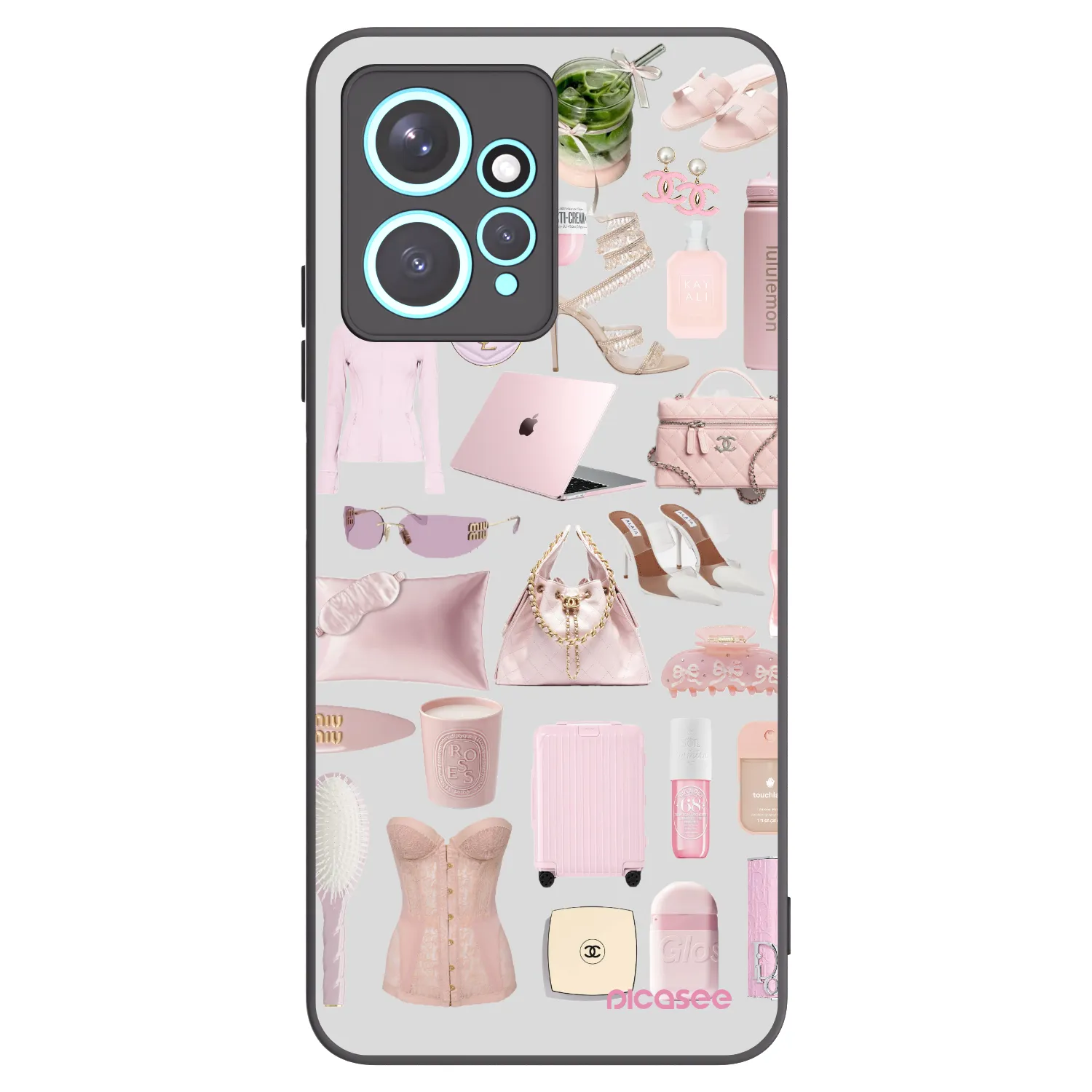 Picasee Xiaomi Redmi Note 12 4G Hülle - Schwarzes Silikon - Glam Babe