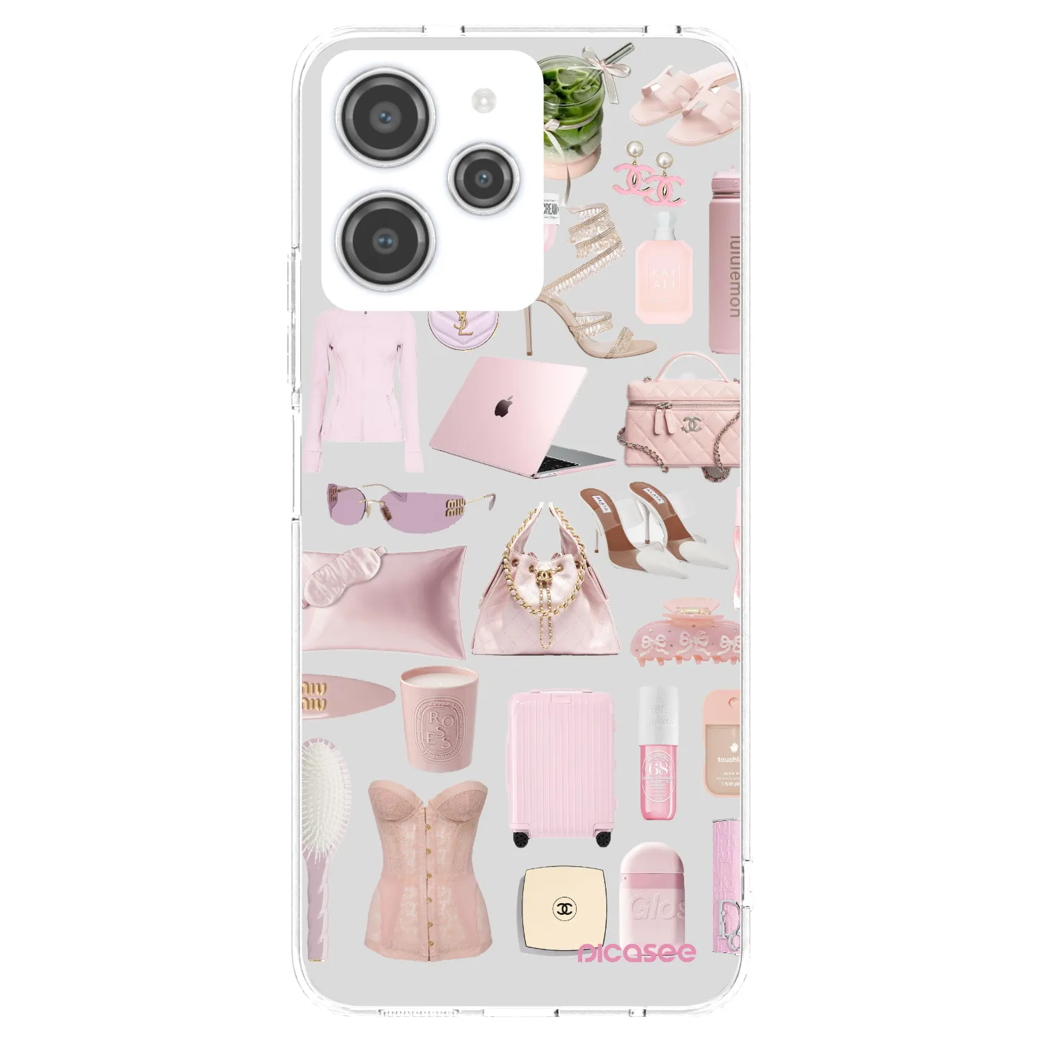 Picasee Xiaomi Redmi 12 4G Hülle - Transparentes Silikon - Glam Babe