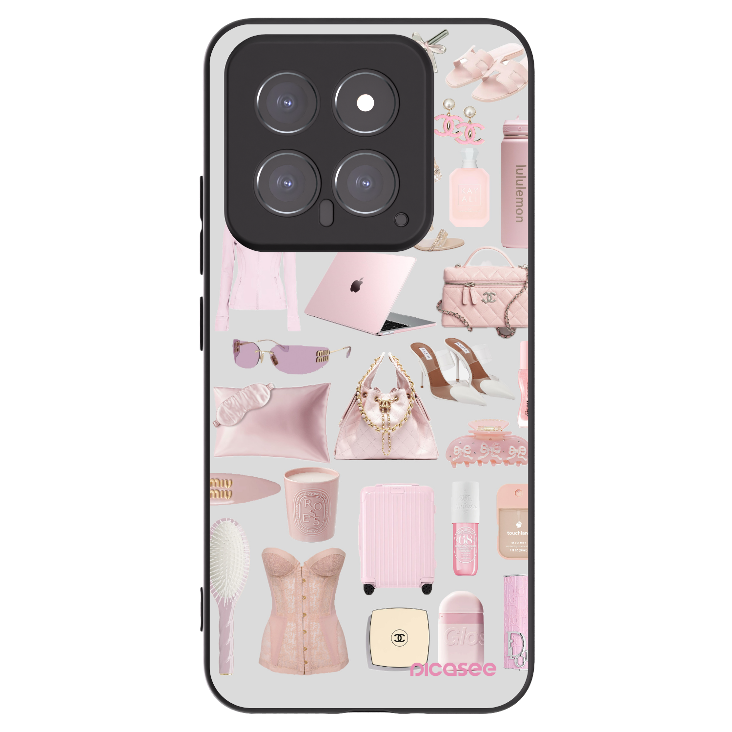 Picasee Xiaomi 14 Hülle - Schwarzes Silikon - Glam Babe
