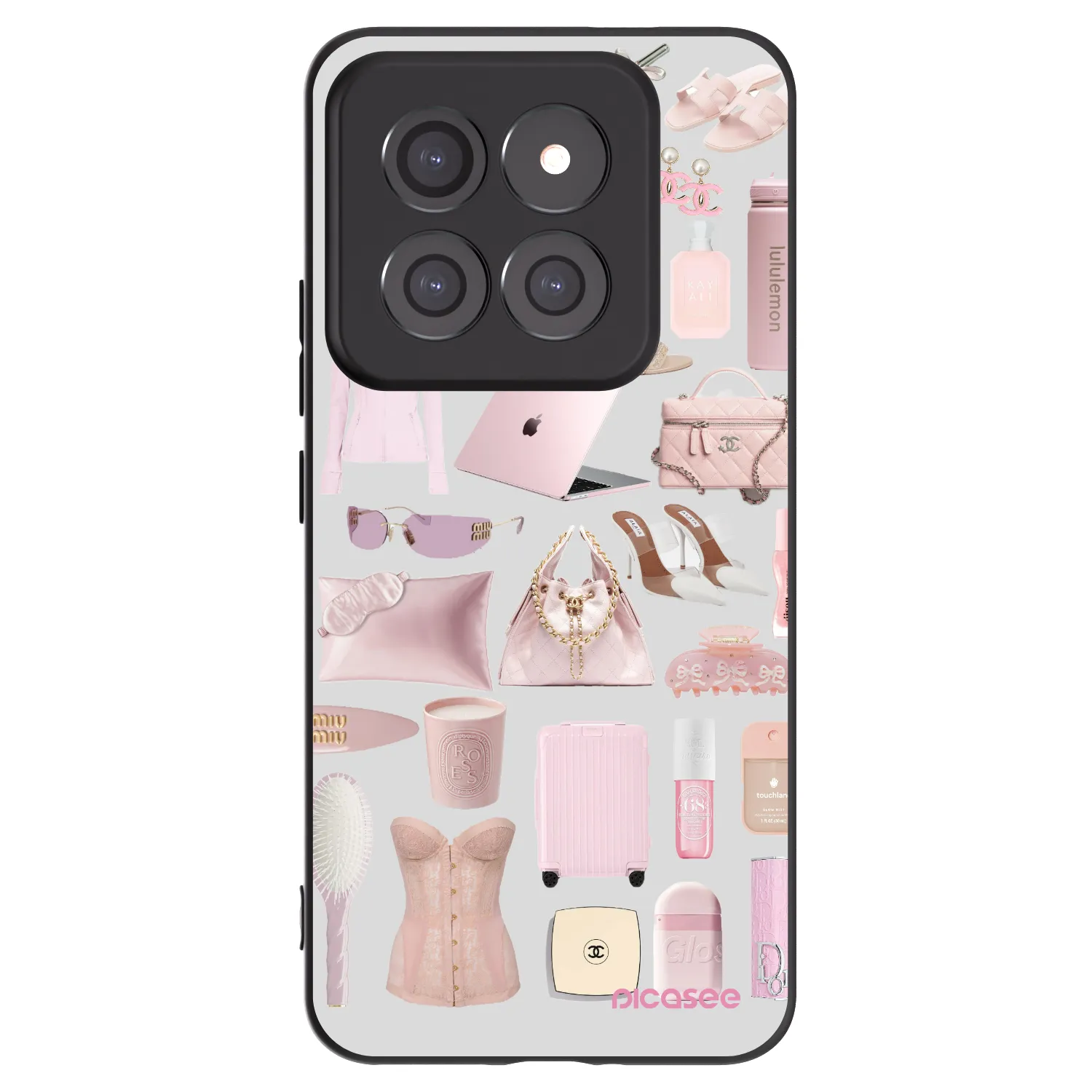 Picasee Xiaomi 14 Pro Hülle - Schwarzes Silikon - Glam Babe