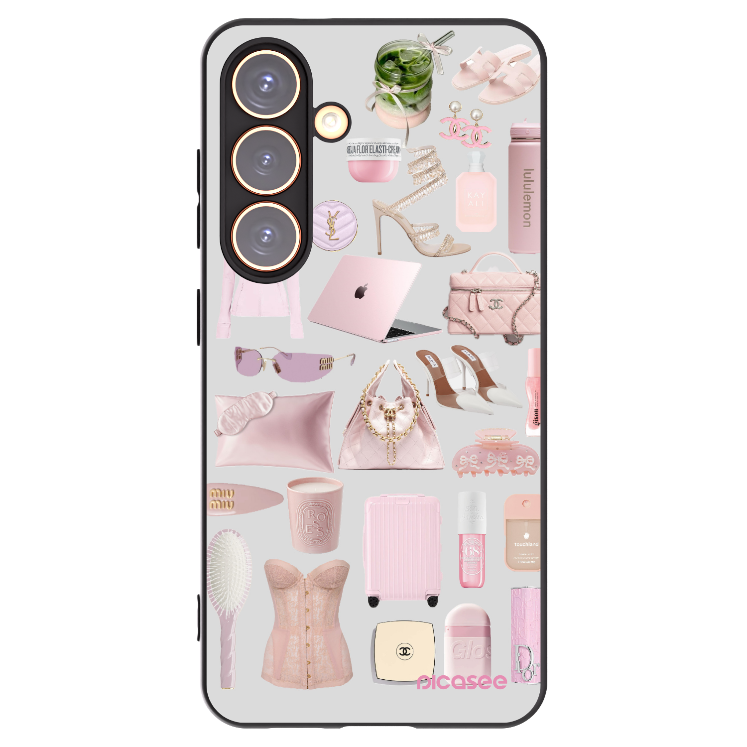 Picasee Samsung Galaxy S24 S921B 5G Hülle - Schwarzes Silikon - Glam Babe