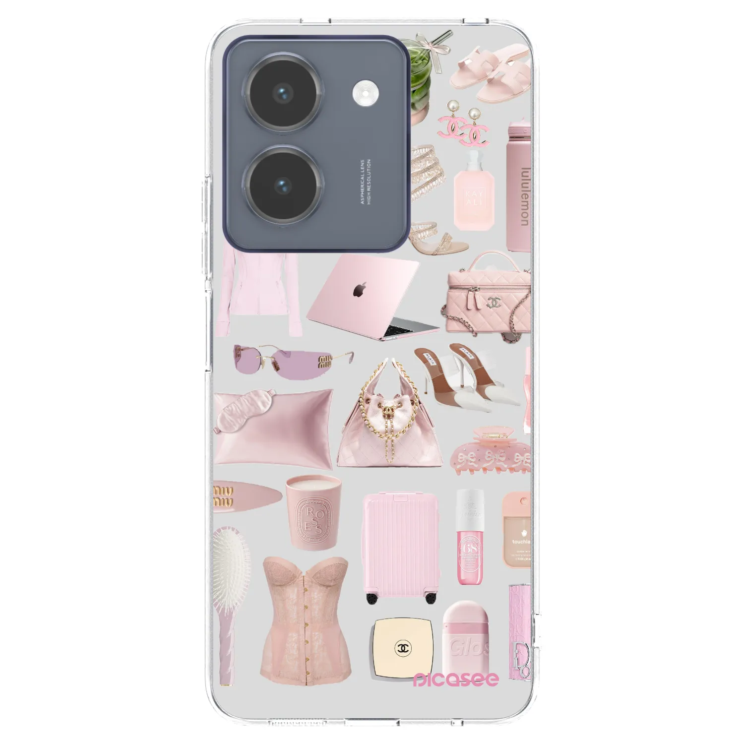 Picasee Vivo Y36 4G Hülle - Transparentes Silikon - Glam Babe