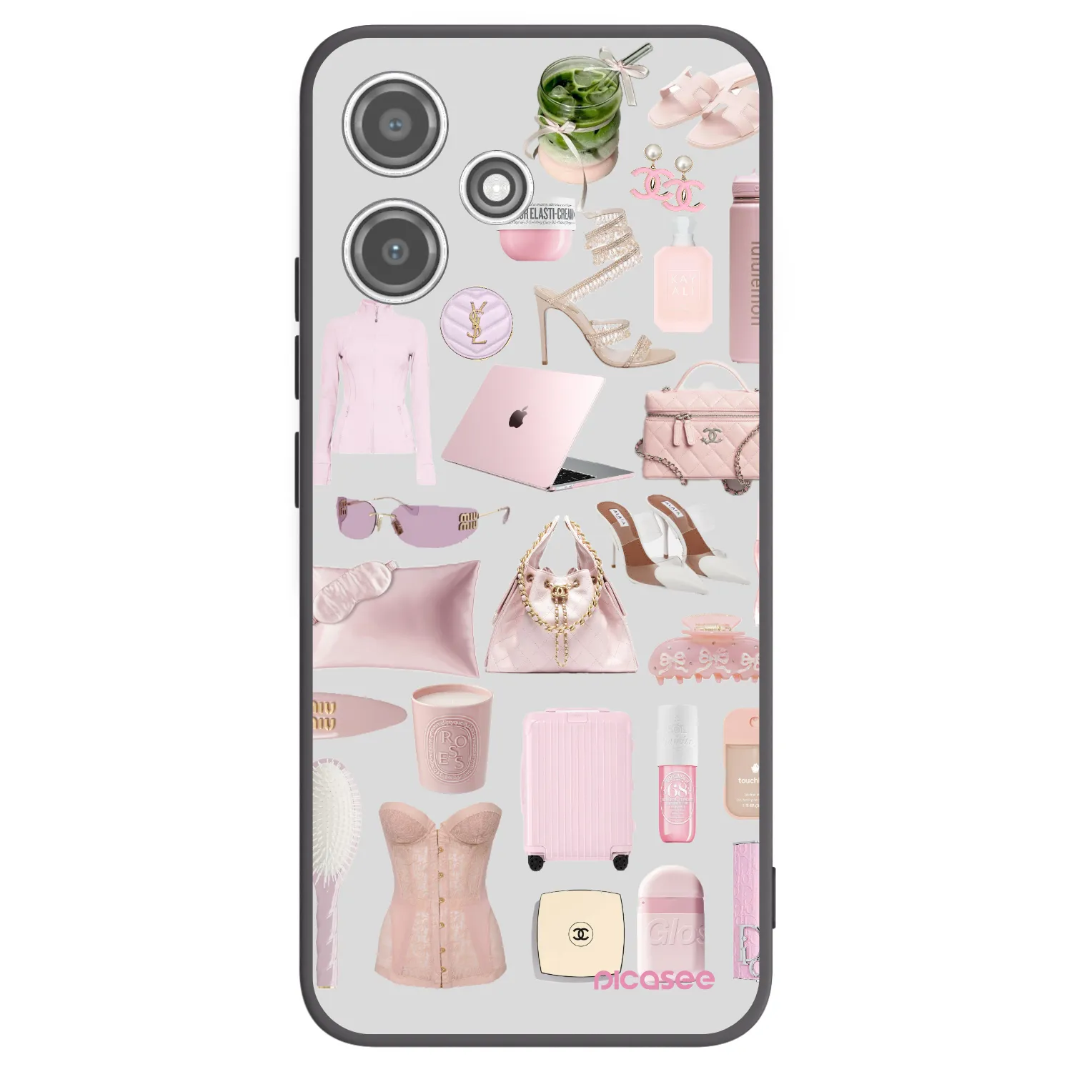 Picasee Xiaomi Redmi 12 5G Hülle - Schwarzes Silikon - Glam Babe