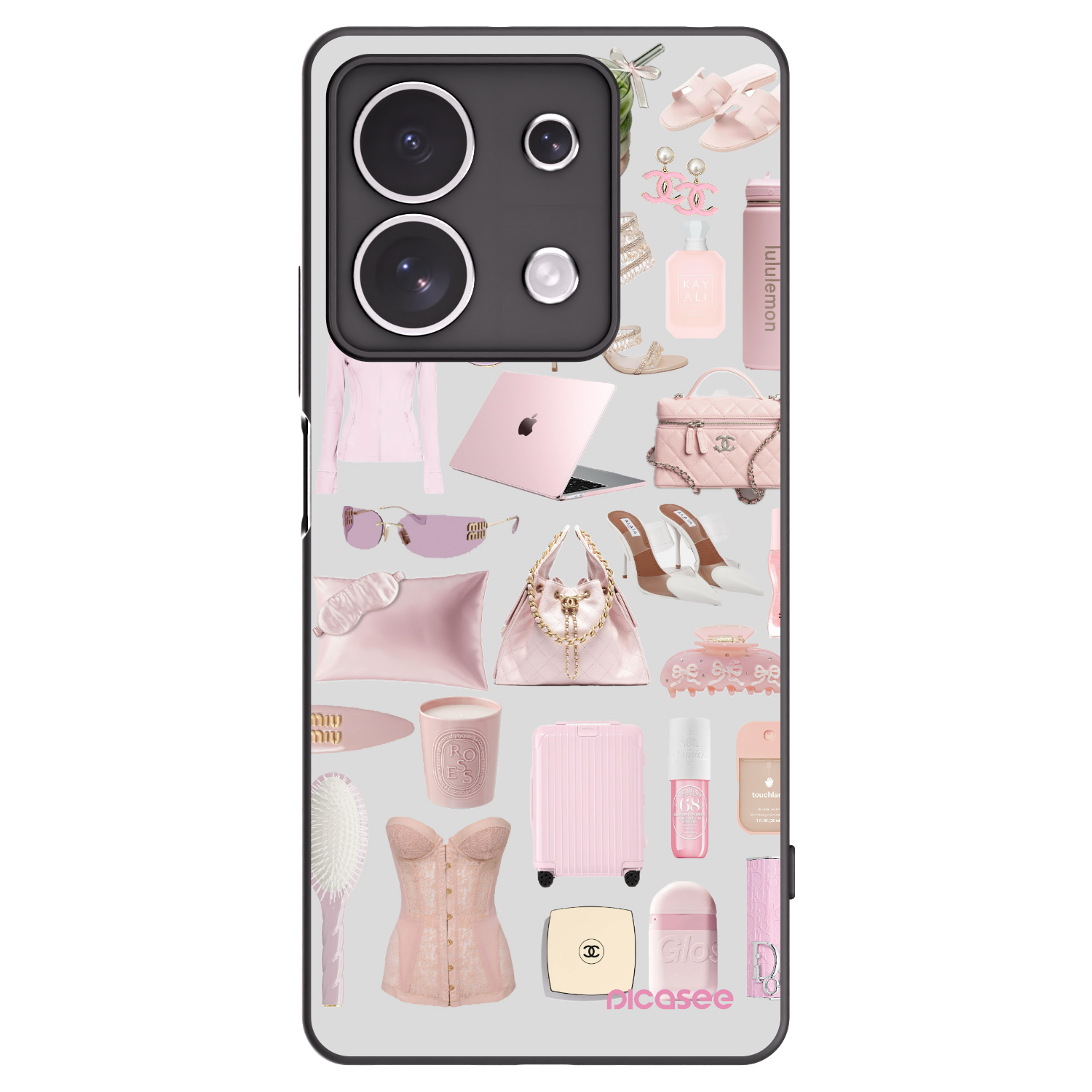 Picasee Xiaomi Redmi Note 13 4G Hülle - Schwarzes Silikon - Glam Babe