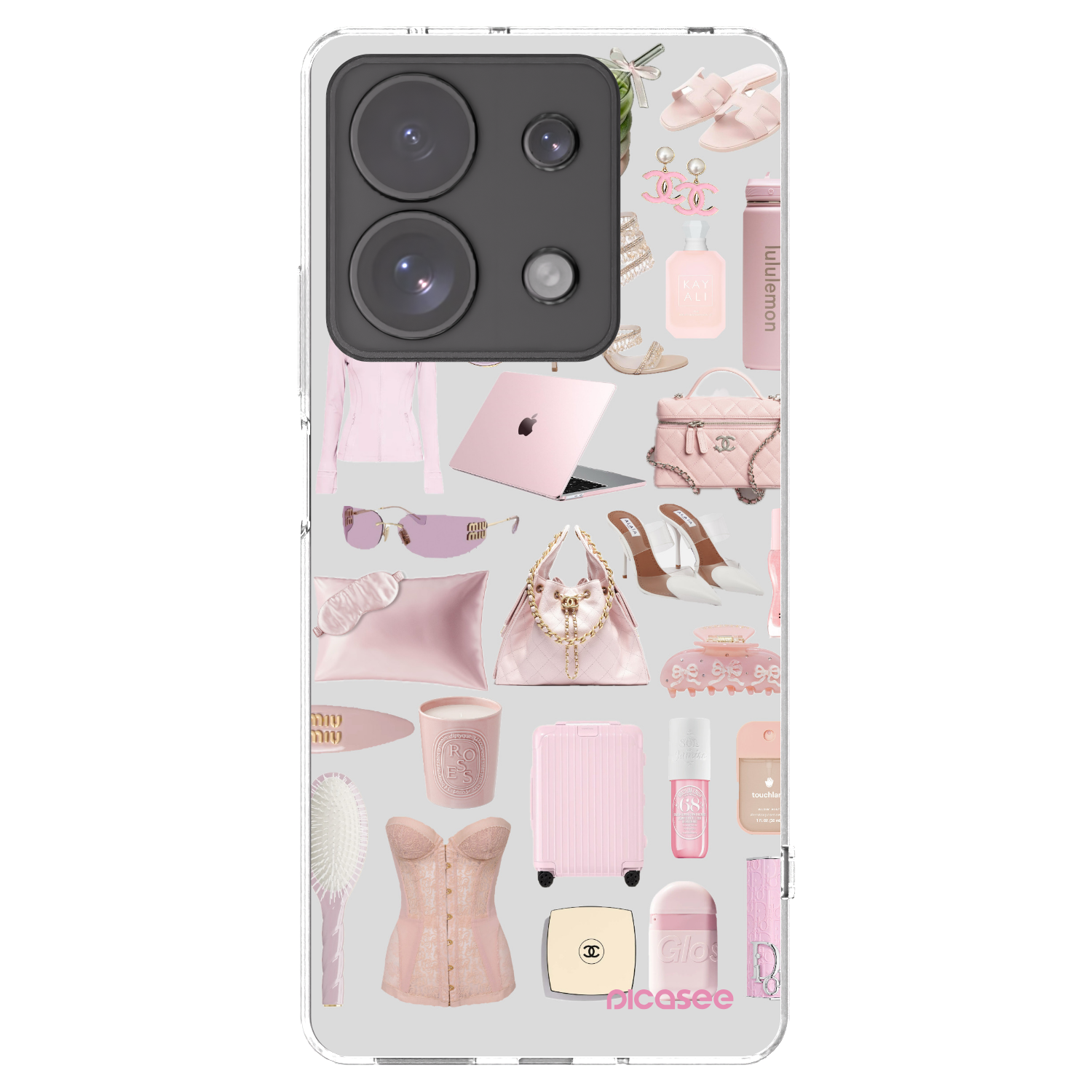 Picasee Xiaomi Redmi Note 13 Pro 4G Hülle - Transparentes Silikon - Glam Babe