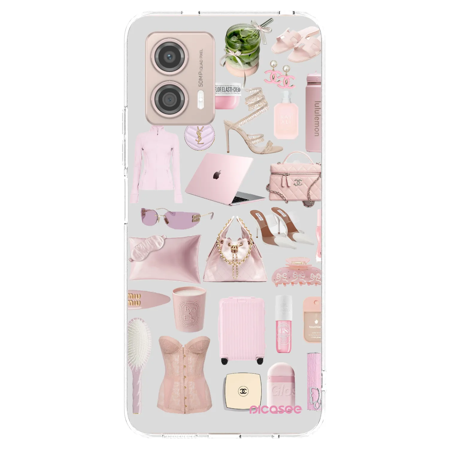 Picasee Motorola Moto G53 5G Hülle - Transparentes Silikon - Glam Babe