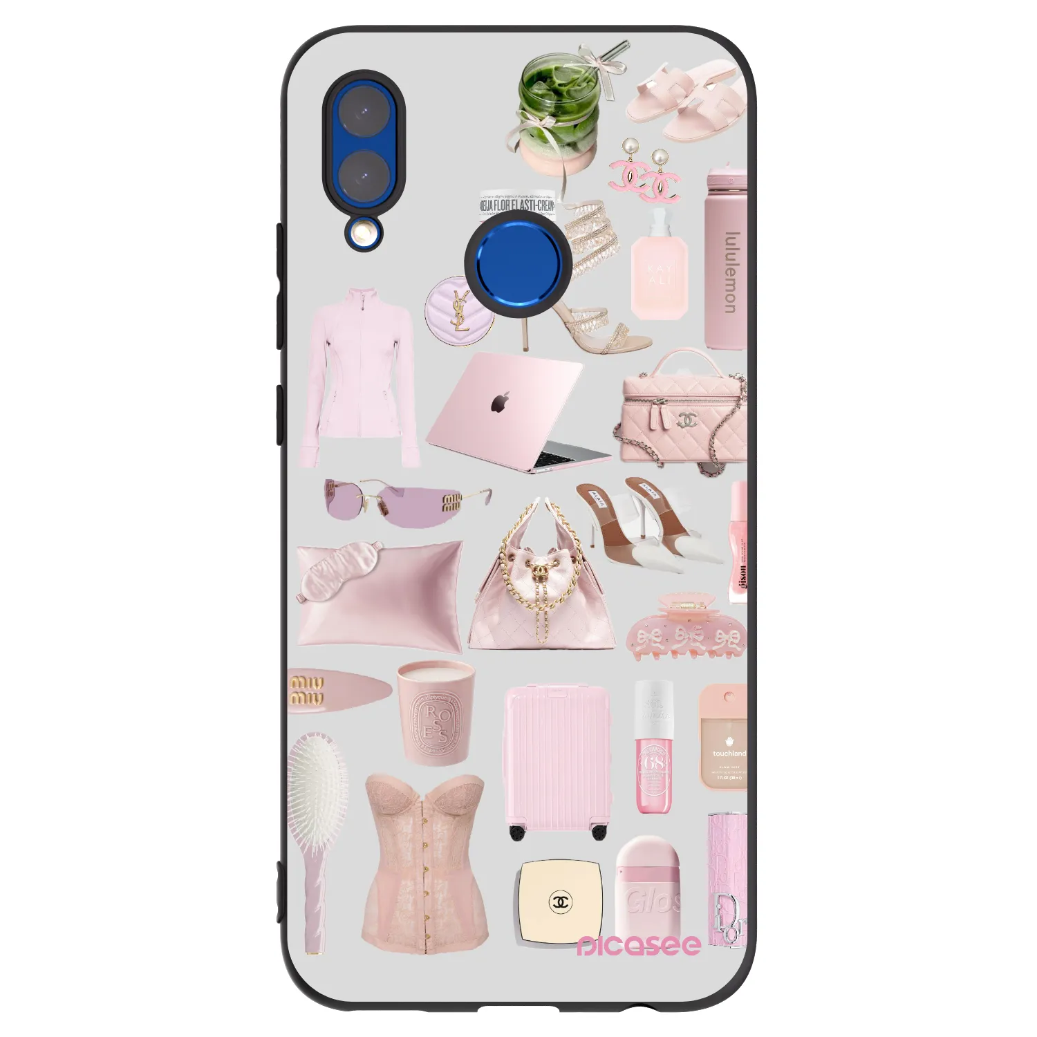Picasee Huawei P Smart 2019 Hülle - Schwarzes Silikon - Glam Babe