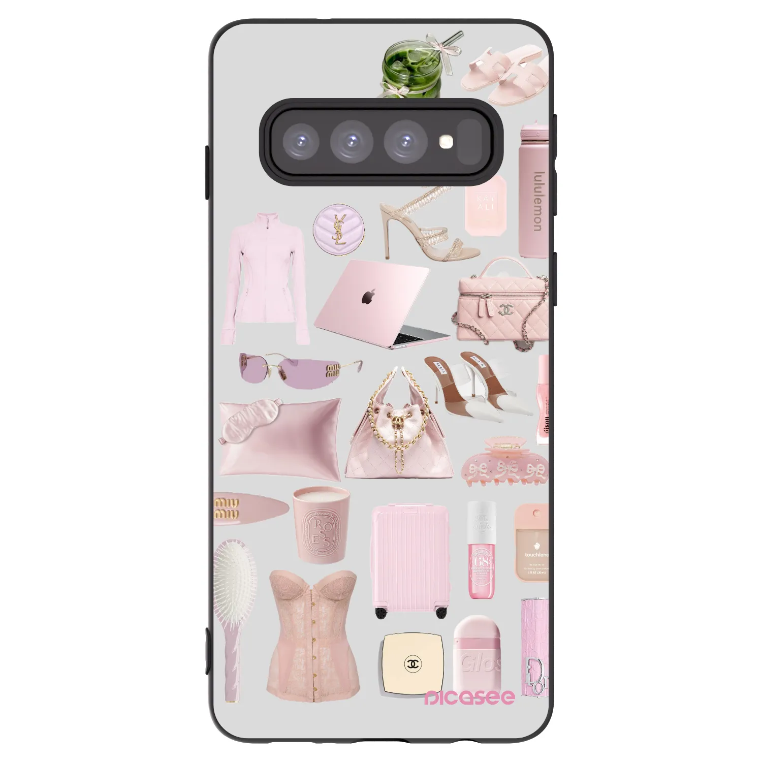 Picasee Samsung Galaxy S10 G973 Hülle - Schwarzes Silikon - Glam Babe