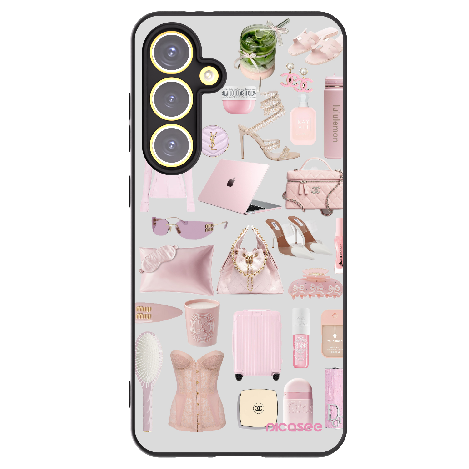 Picasee Samsung Galaxy S24 FE S721B Hülle - Schwarzes Silikon - Glam Babe