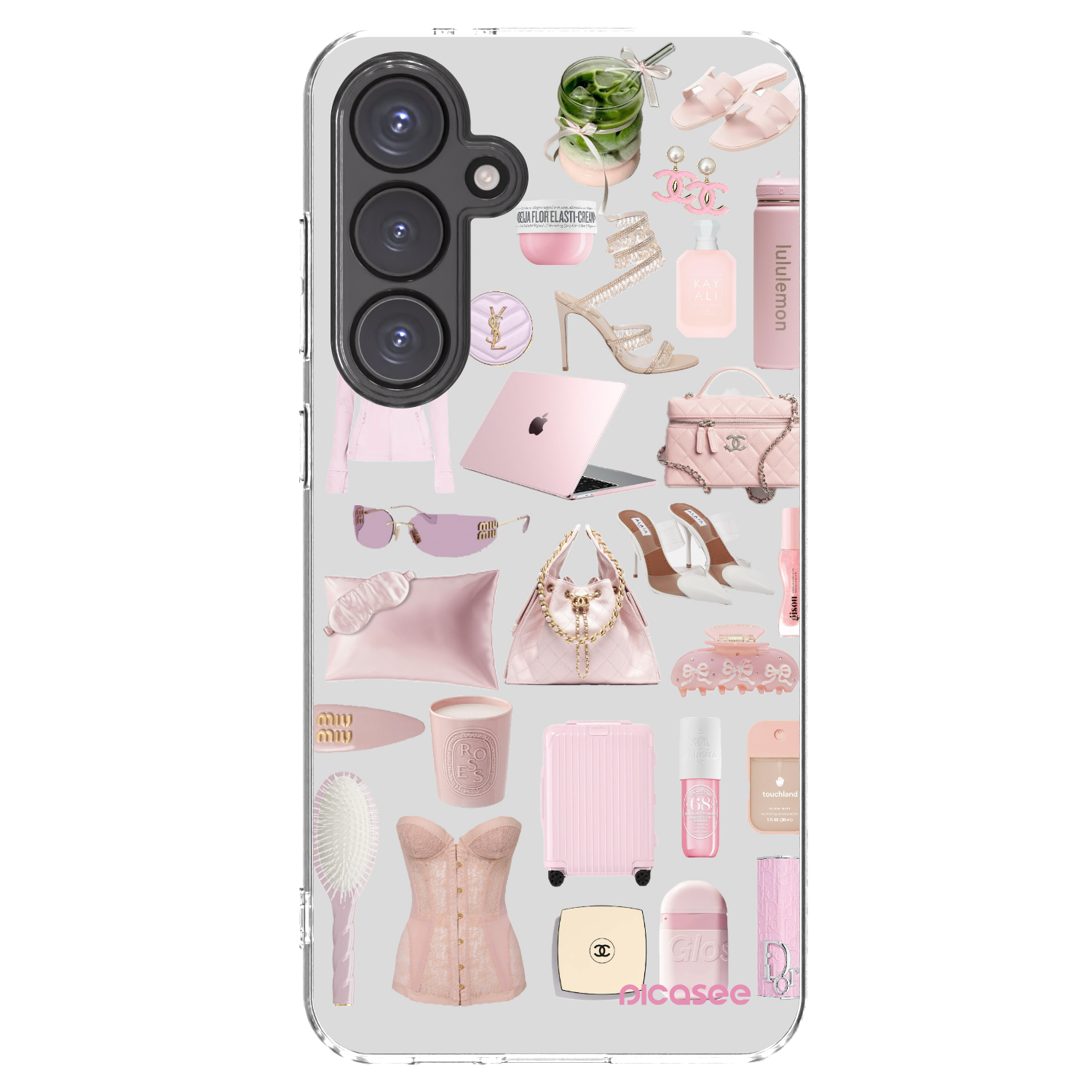 Picasee Samsung Galaxy S24 FE S721B Hülle - Transparentes Silikon - Glam Babe