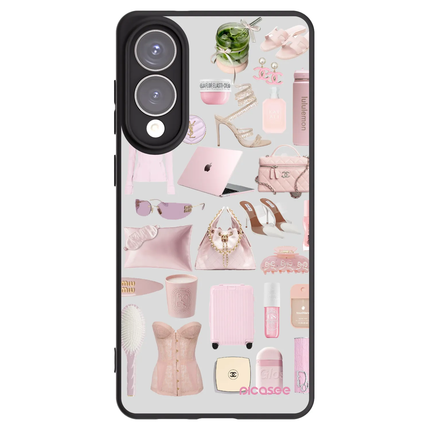 Picasee Samsung Galaxy S25 Edge 5G Hülle - Schwarzes Silikon - Glam Babe