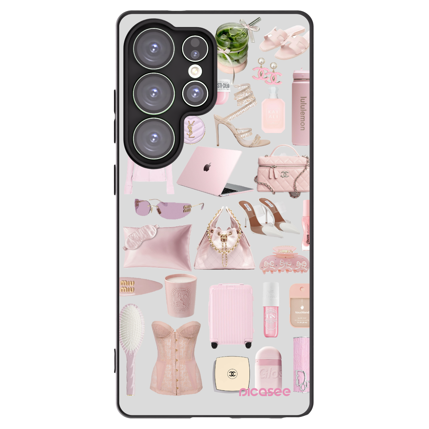 Picasee Samsung Galaxy S25 Ultra 5G Hülle - Schwarzes Silikon - Glam Babe