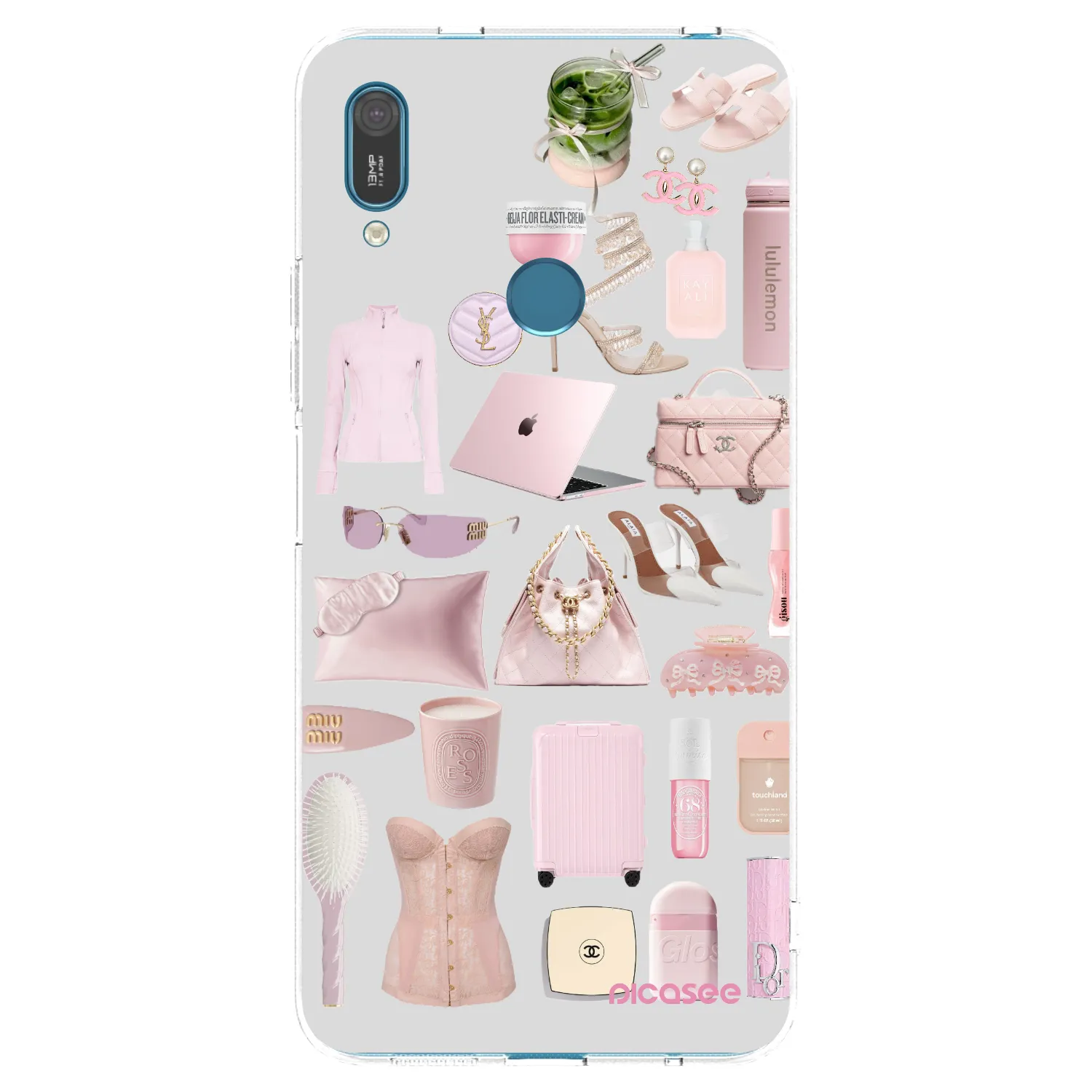 Picasee Huawei Y7 2019 Hülle - Transparentes Silikon - Glam Babe