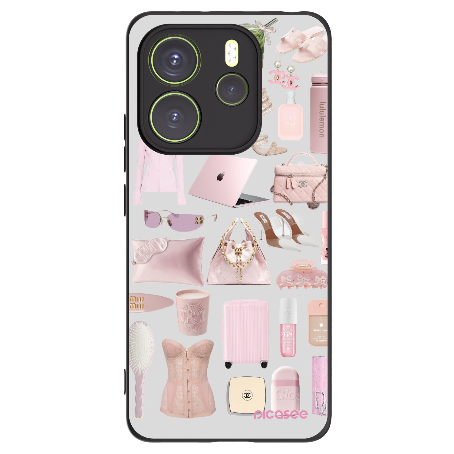 Picasee Xiaomi Redmi Note 14 4G Hülle - Schwarzes Silikon - Glam Babe