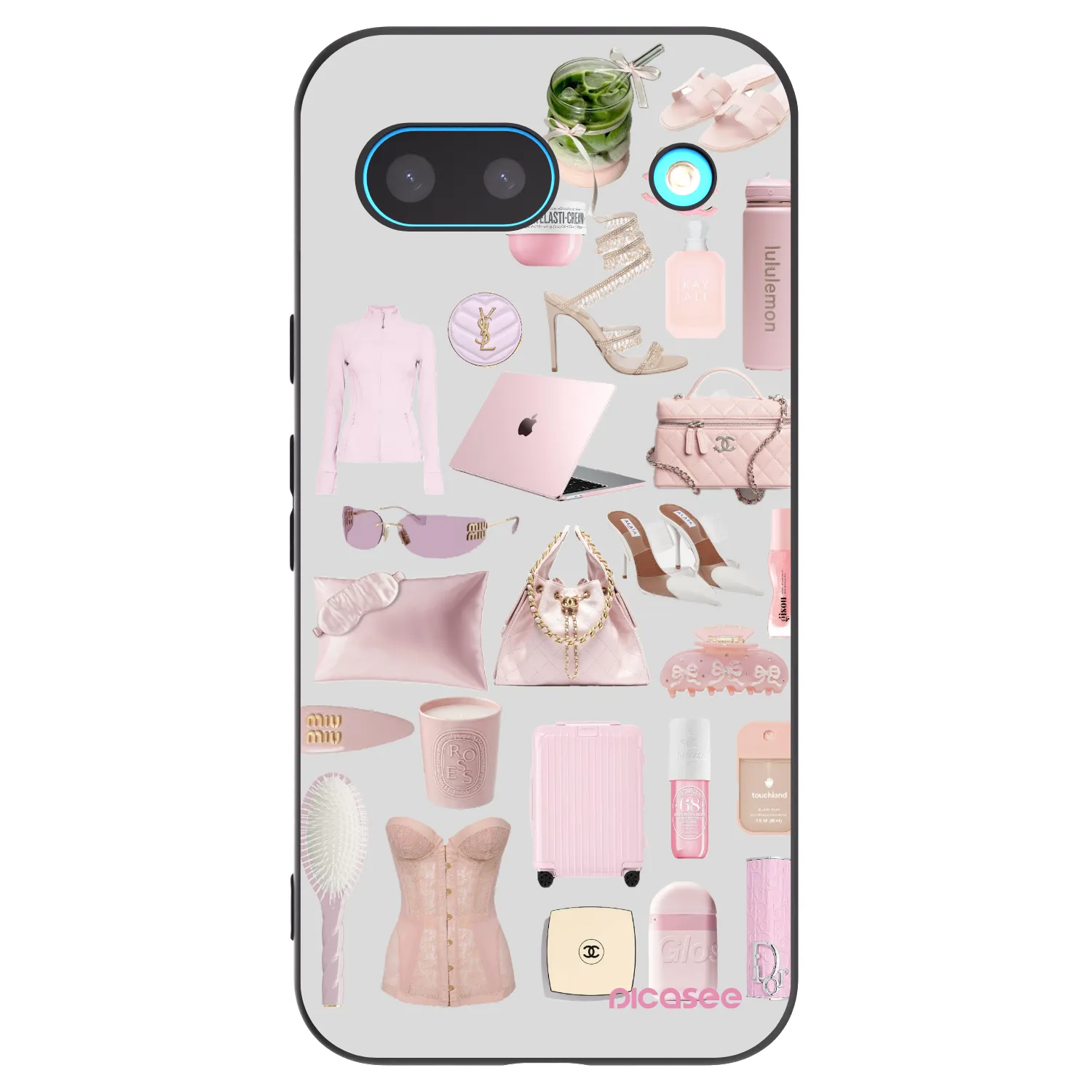 Picasee Google Pixel 8a Hülle - Schwarzes Silikon - Glam Babe