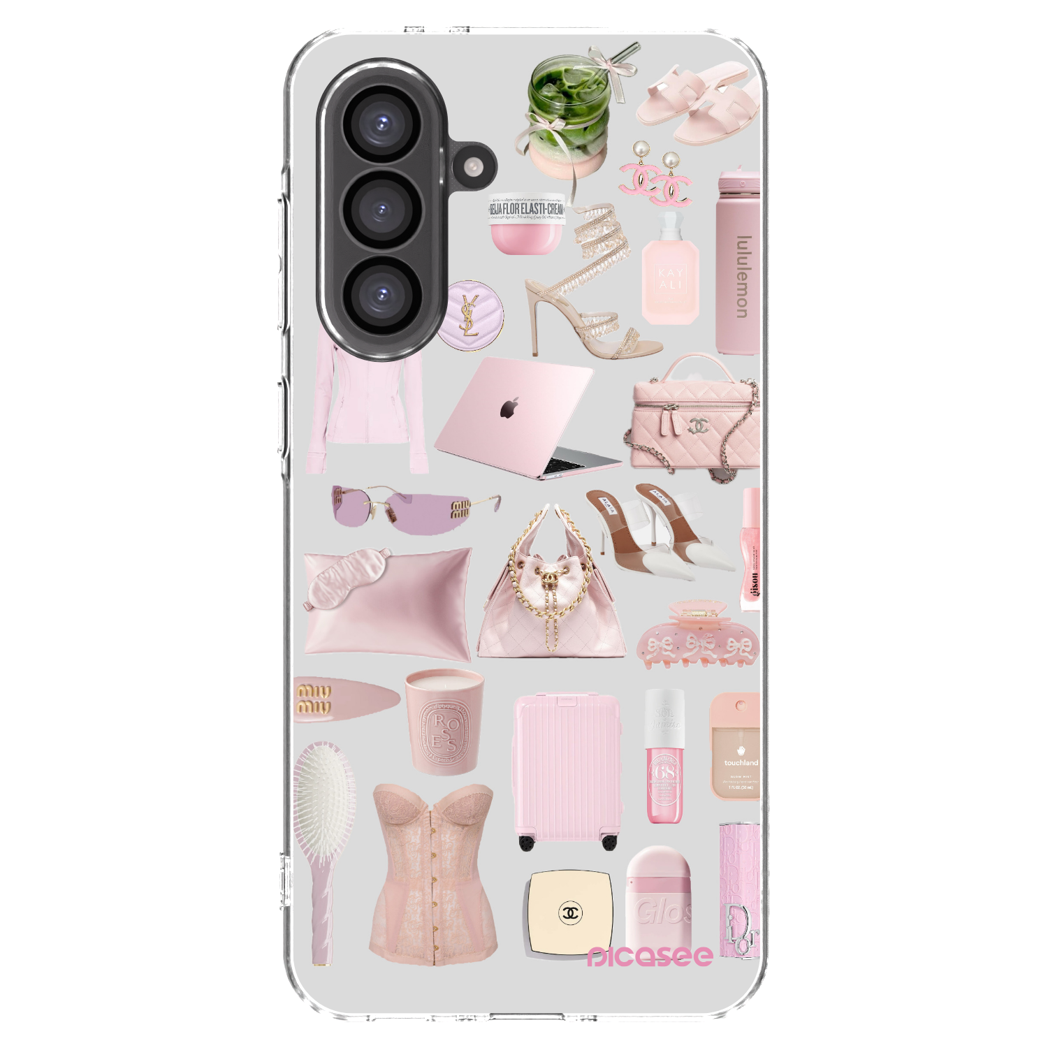 Picasee Samsung Galaxy A36 5G Hülle - Transparentes Silikon - Glam Babe