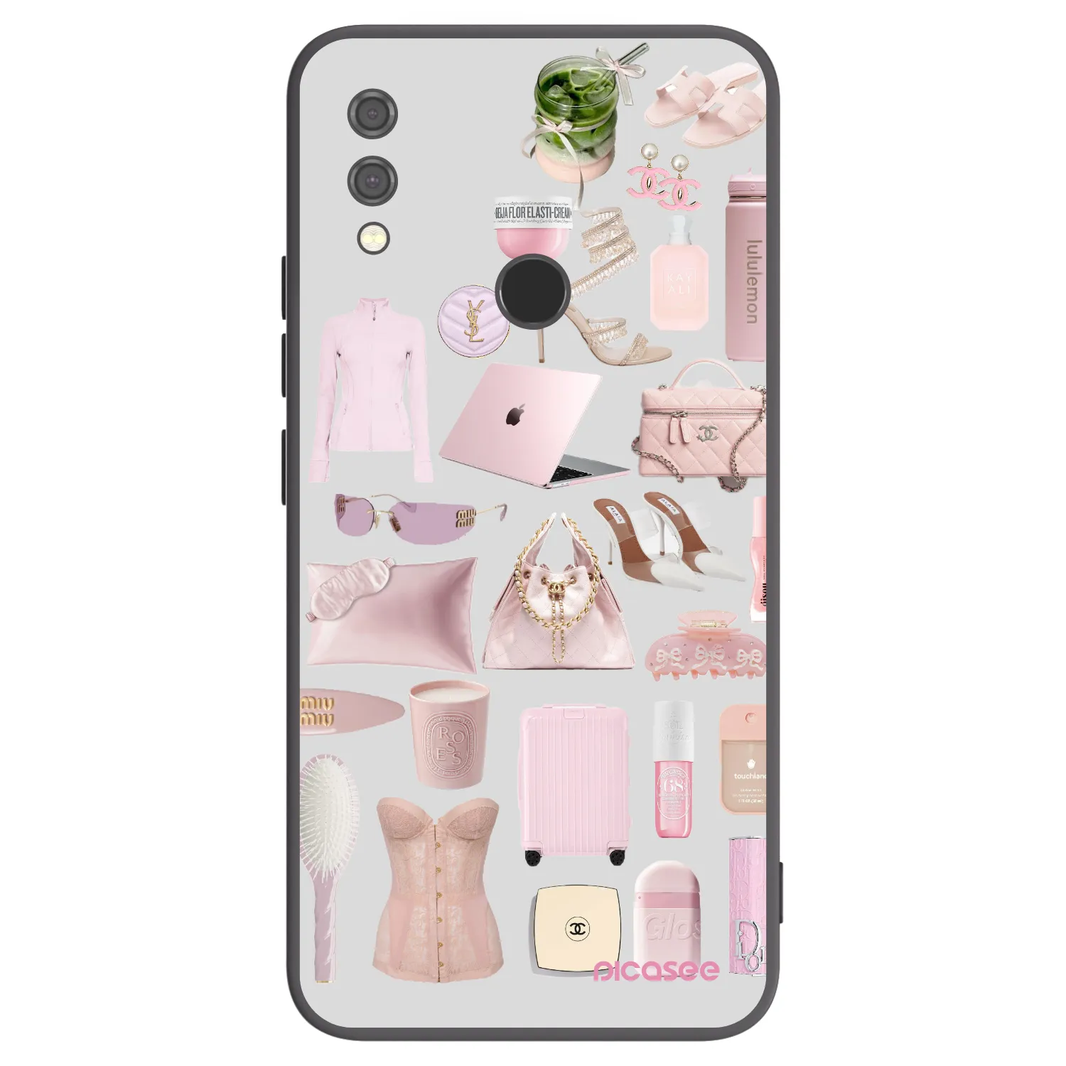 Picasee Xiaomi Redmi Note 7 Hülle - Schwarzes Silikon - Glam Babe