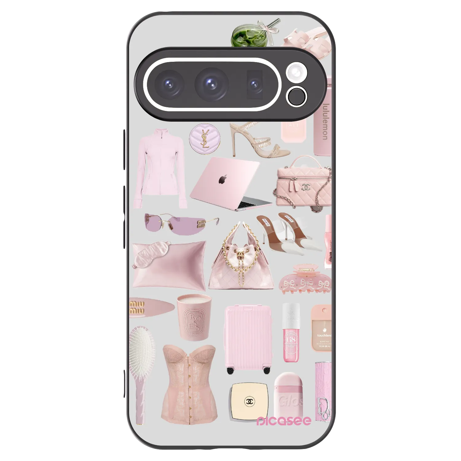 Picasee Google Pixel 9 Pro Hülle - Schwarzes Silikon - Glam Babe