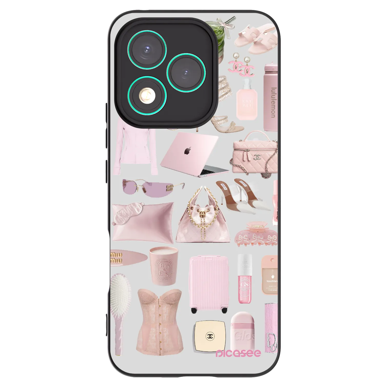 Picasee Honor 400 Lite 5G Hülle - Schwarzes Silikon - Glam Babe