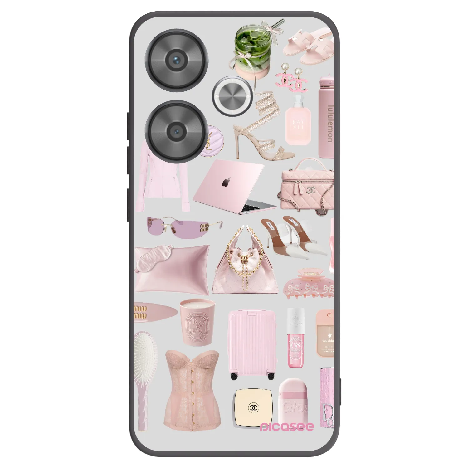 Picasee Xiaomi Poco F6 Hülle - Schwarzes Silikon - Glam Babe