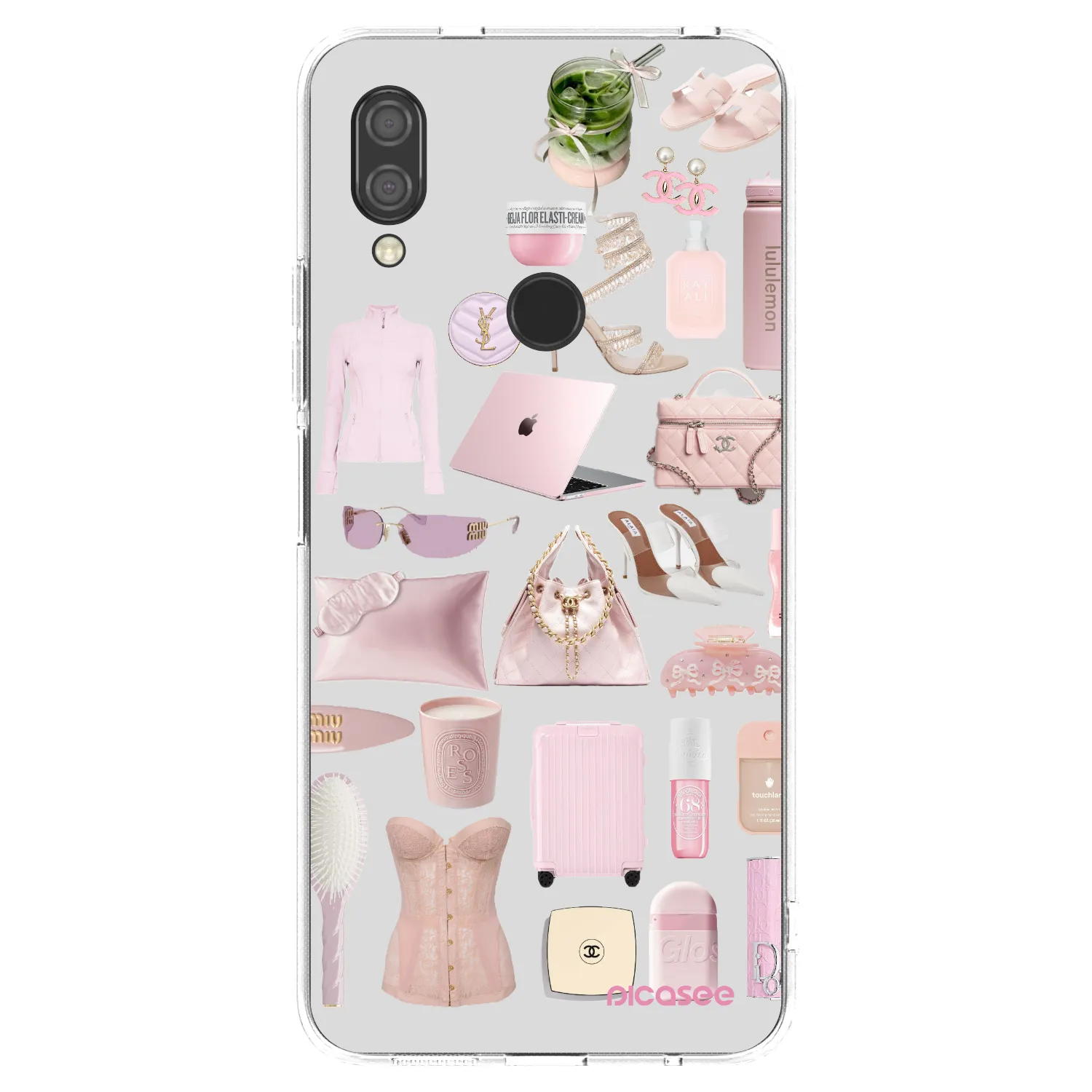 Picasee Xiaomi Redmi 7 Hülle - Transparentes Silikon - Glam Babe