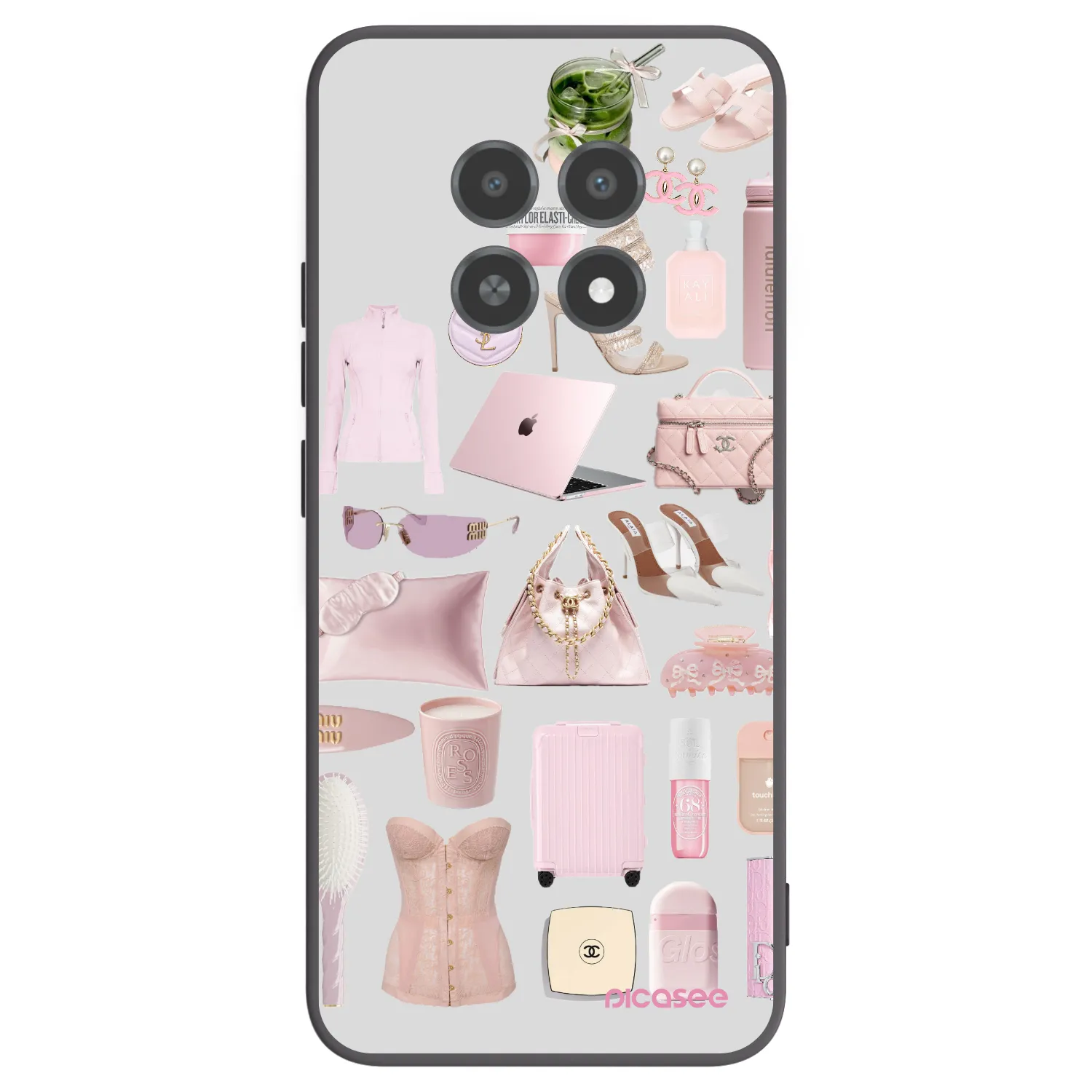 Picasee Realme 12X Hülle - Schwarzes Silikon - Glam Babe