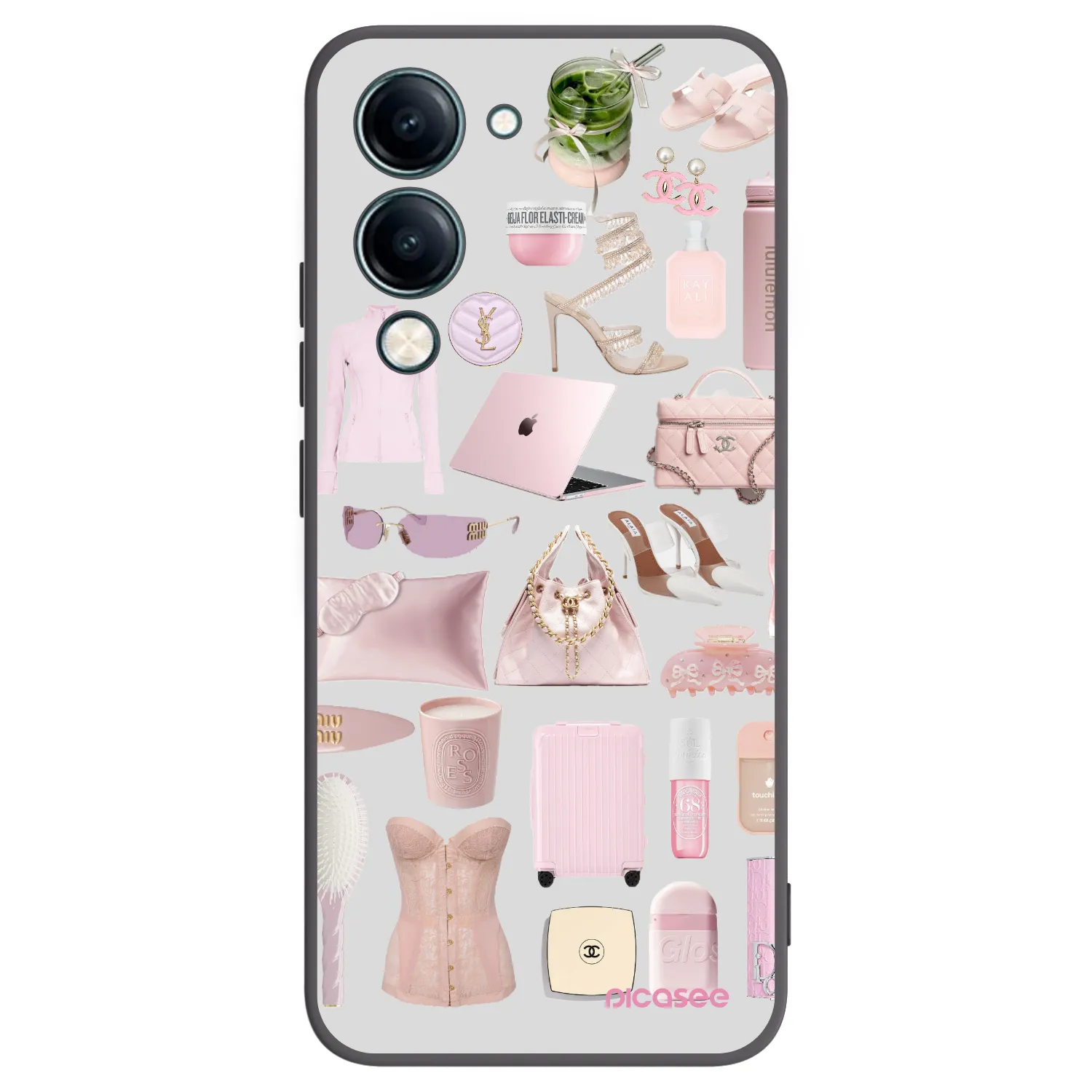 Picasee Vivo Y29s 5G Hülle - Schwarzes Silikon - Glam Babe