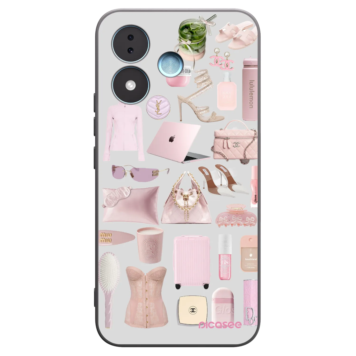 Picasee Xiaomi Redmi Note 17 5G Hülle - Schwarzes Silikon - Glam Babe