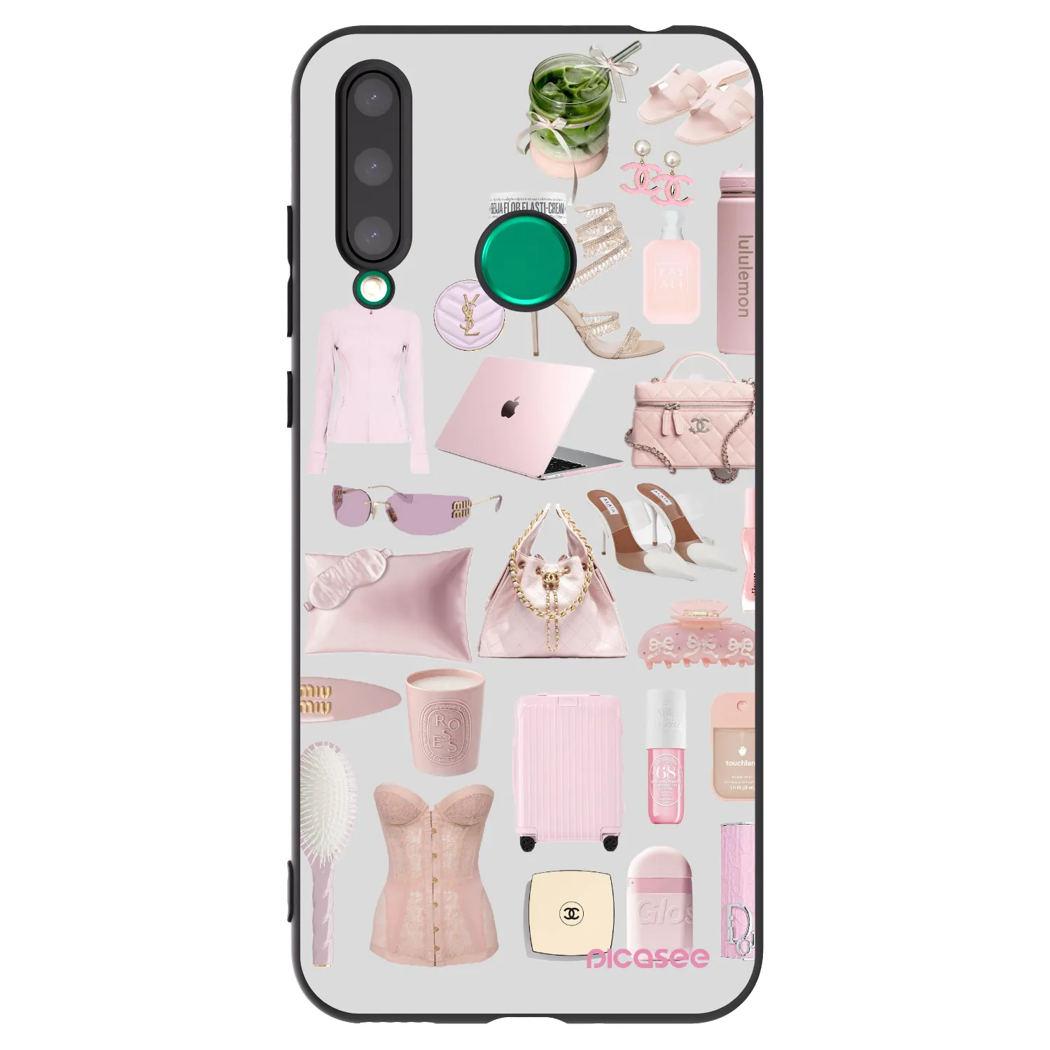 Picasee Honor 20 Lite Hülle - Schwarzes Silikon - Glam Babe