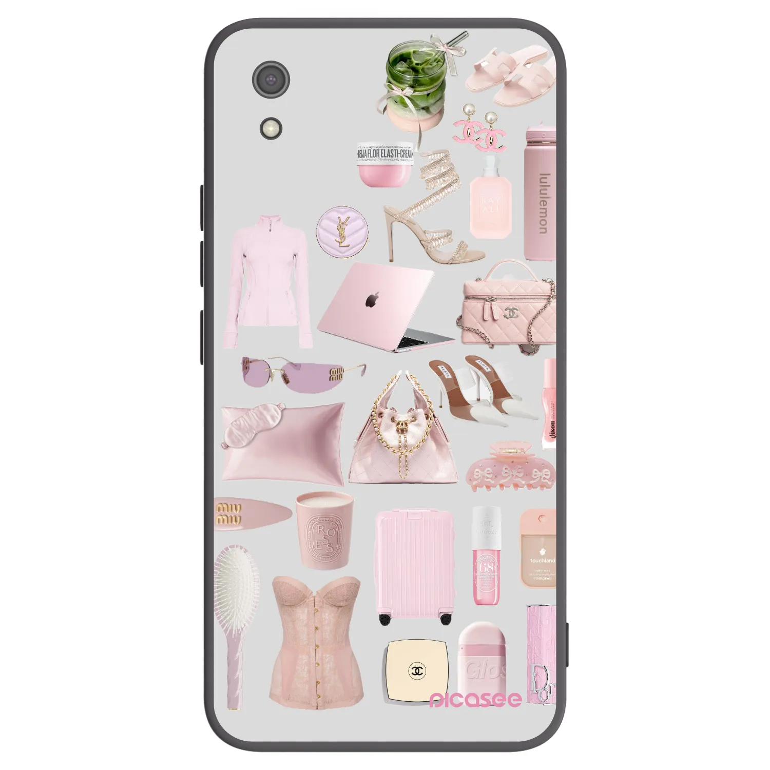Picasee Xiaomi Redmi 7A Hülle - Schwarzes Silikon - Glam Babe