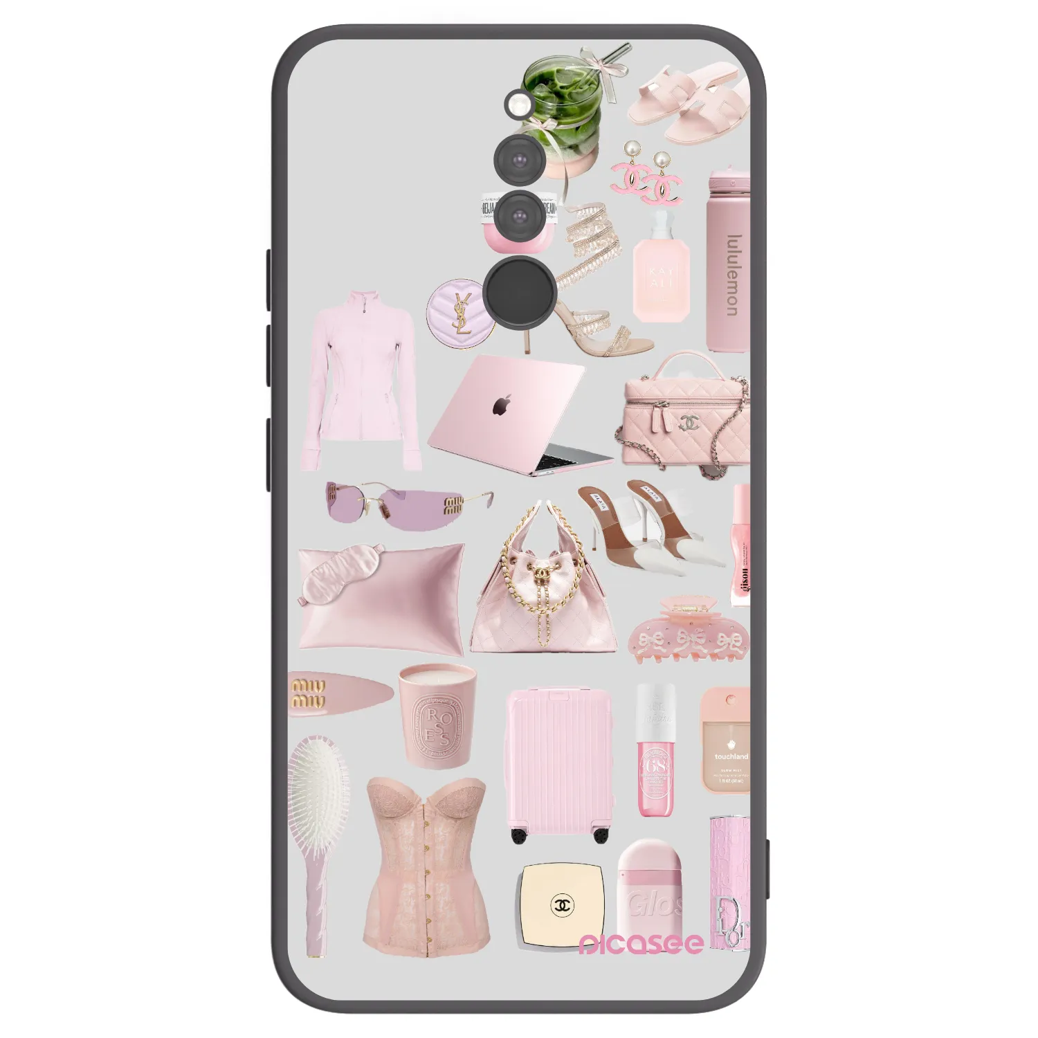 Picasee Xiaomi Redmi 8 Hülle - Schwarzes Silikon - Glam Babe