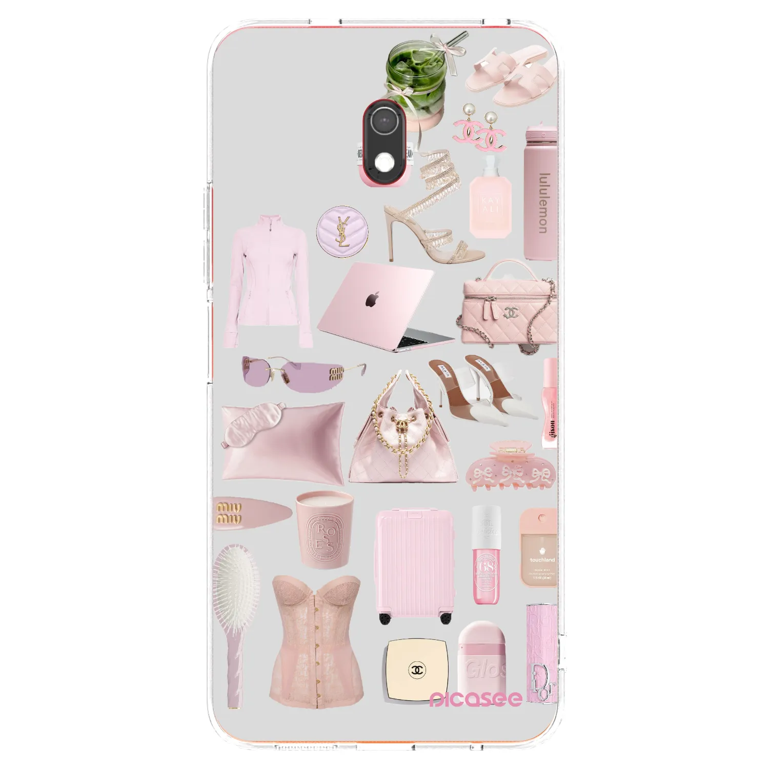 Picasee Xiaomi Redmi 8A Hülle - Transparentes Silikon - Glam Babe