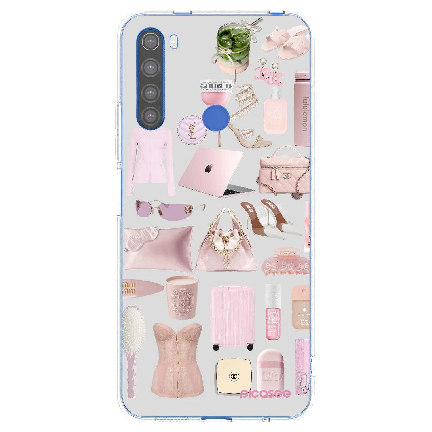 Picasee Xiaomi Redmi Note 8T Hülle - Transparentes Silikon - Glam Babe