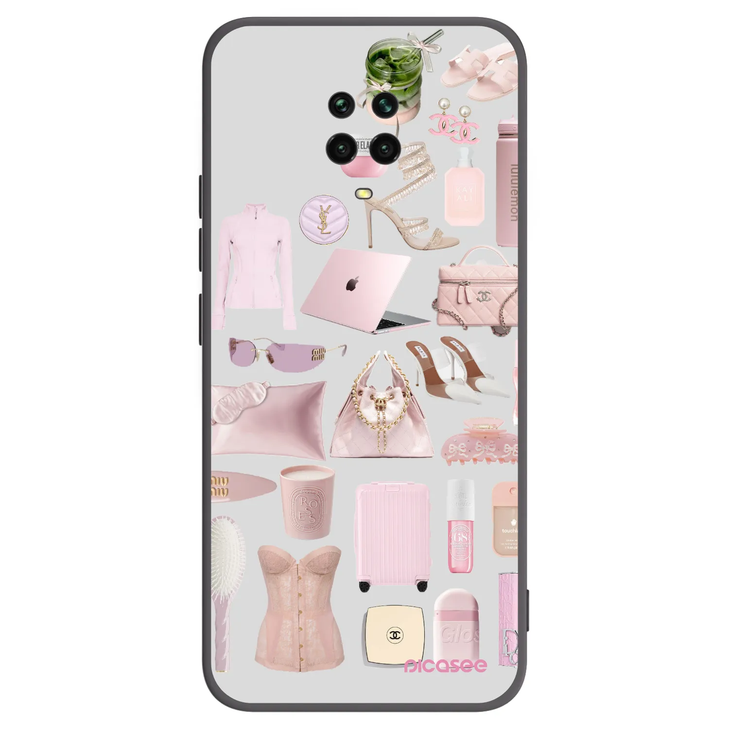 Picasee Xiaomi Redmi Note 9 Pro Hülle - Schwarzes Silikon - Glam Babe