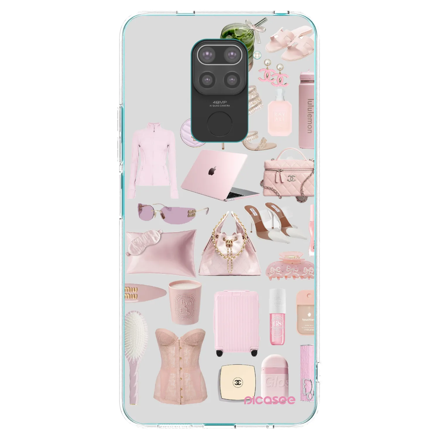 Picasee Xiaomi Redmi Note 9 Hülle - Schwarzes Silikon - Glam Babe