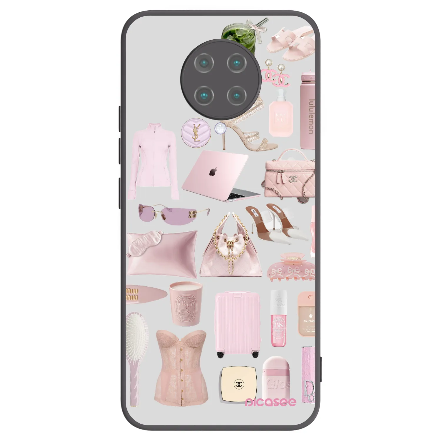 Picasee Xiaomi Poco F2 Pro Hülle - Schwarzes Silikon - Glam Babe