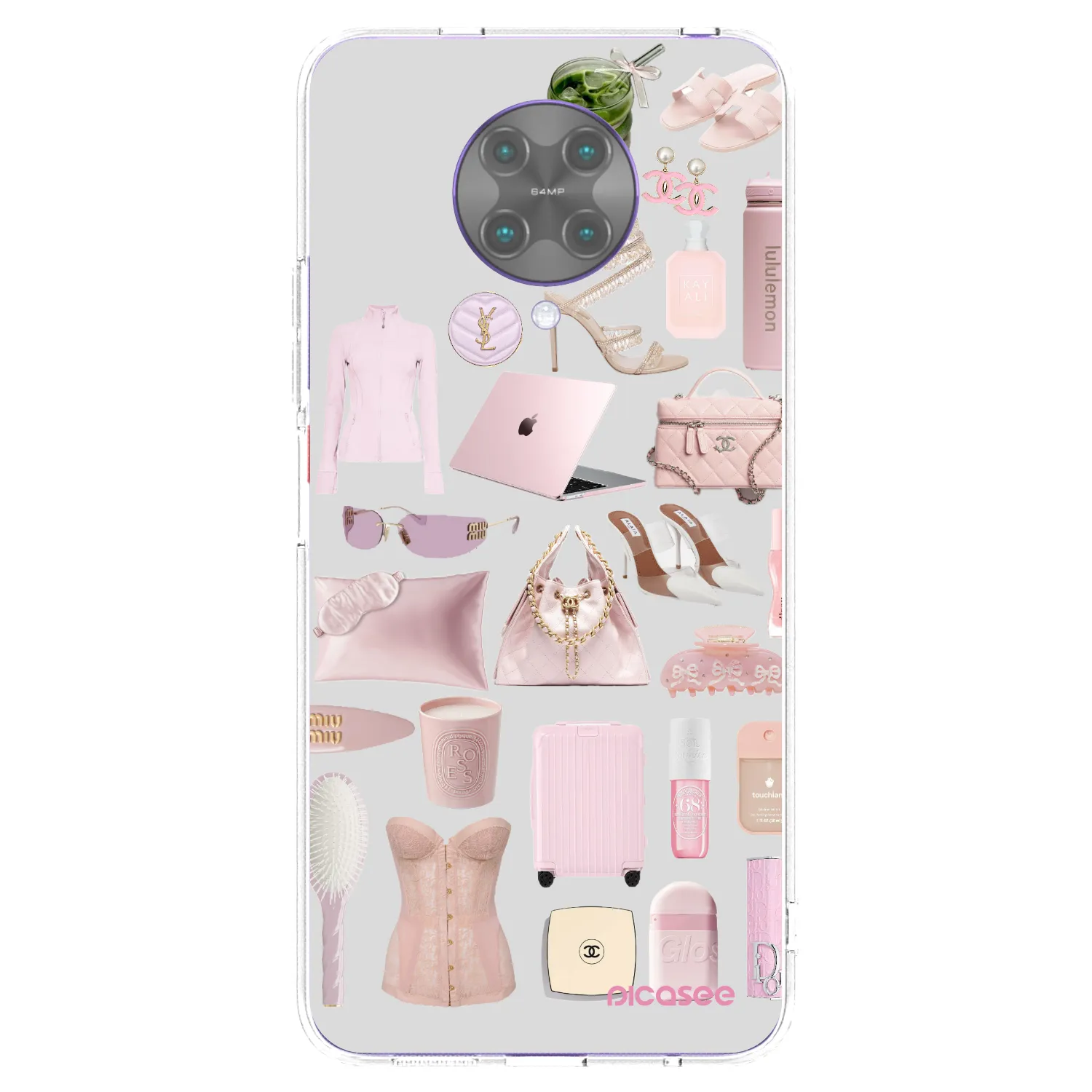 Picasee Xiaomi Poco F2 Pro Hülle - Transparentes Silikon - Glam Babe