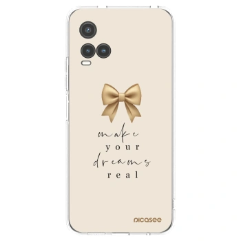 Picasee Vivo Y33s Hülle - Transparentes Silikon - Golden Dream