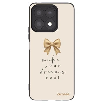 Picasee Honor X8a Hülle - Schwarzes Silikon - Golden Dream