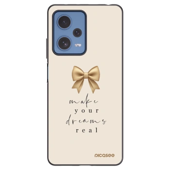 Picasee Xiaomi Redmi Note 12 Pro 5G Hülle - Schwarzes Silikon - Golden Dream