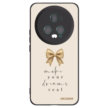 Picasee Honor Magic5 Pro Hülle - Schwarzes Silikon - Golden Dream