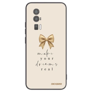 Picasee Xiaomi Poco F5 Pro 5G Hülle - Schwarzes Silikon - Golden Dream