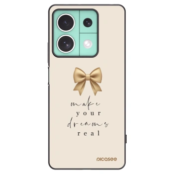 Picasee Xiaomi Redmi Note 13 5G Hülle - Schwarzes Silikon - Golden Dream