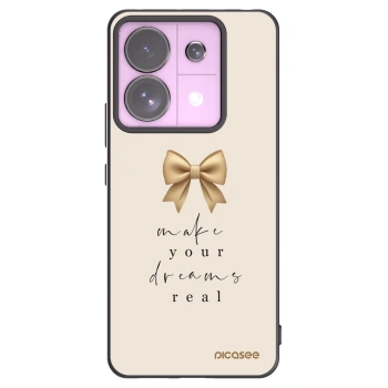 Picasee Xiaomi Redmi Note 13 Pro 5G Hülle - Schwarzes Silikon - Golden Dream