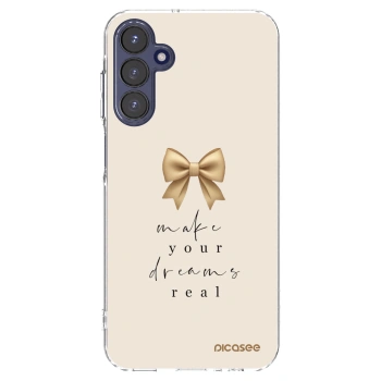 Picasee Samsung Galaxy A15 A155F 4G Hülle - Transparentes Silikon - Golden Dream